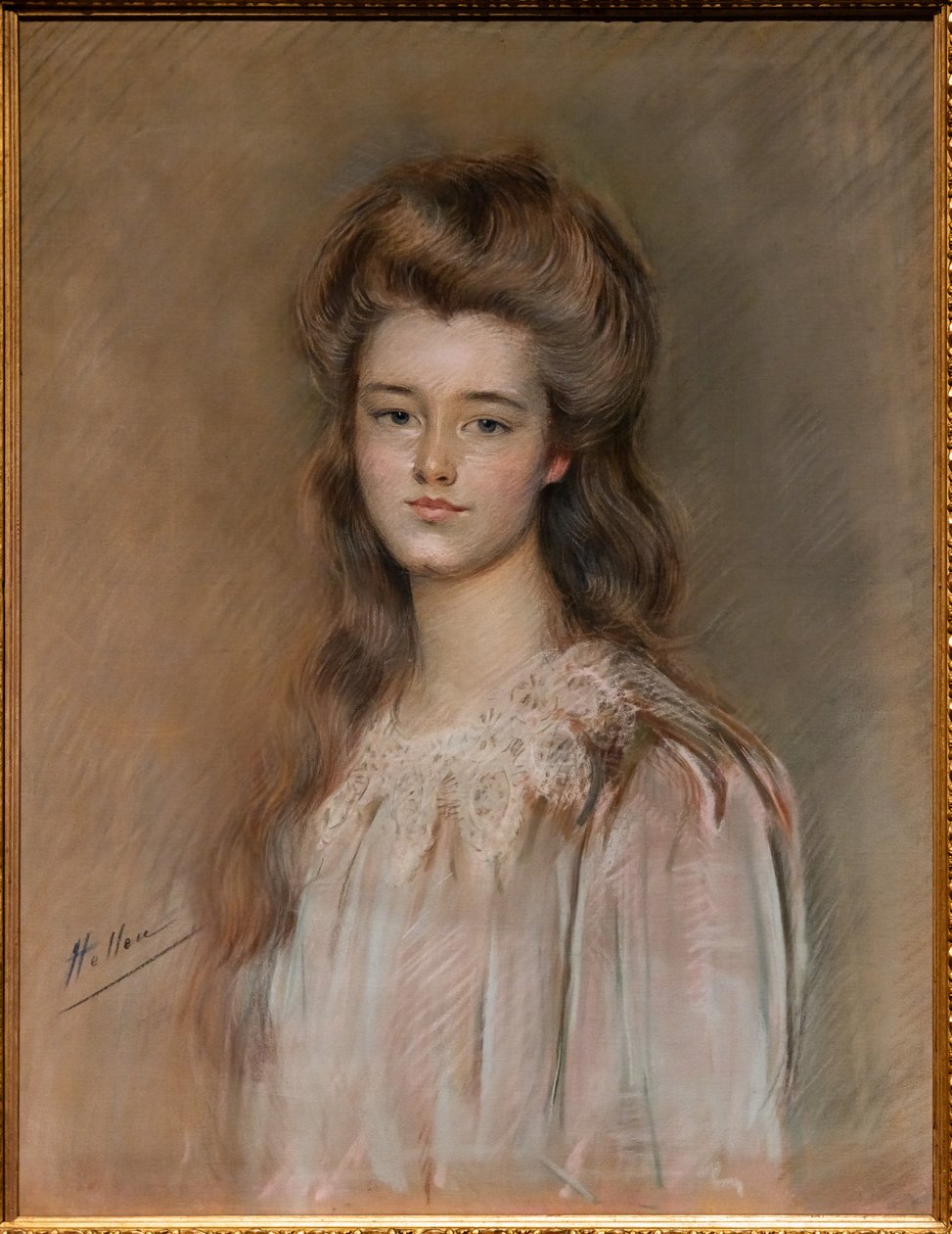 Portrét Louise Alidy Livingstone od Paul Cesar Helleu
