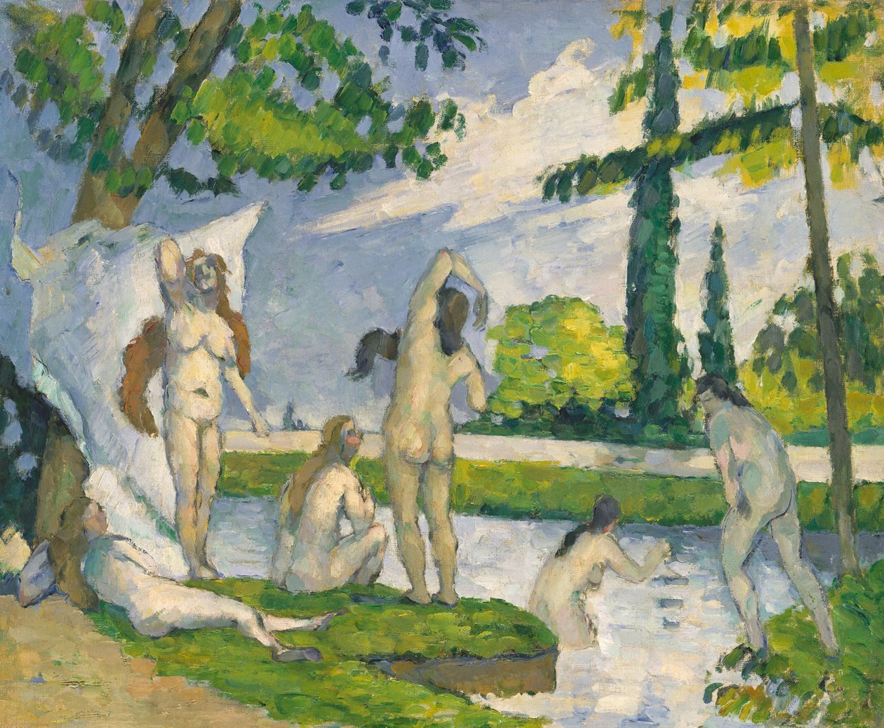Koupající se od Paul Cézanne