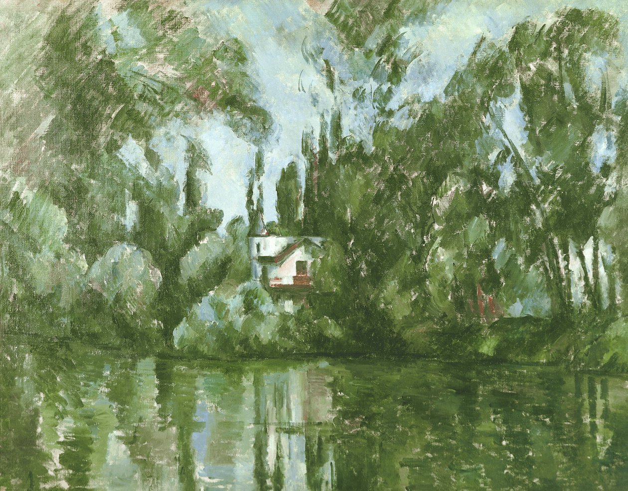 Dům na břehu Marny od Paul Cézanne
