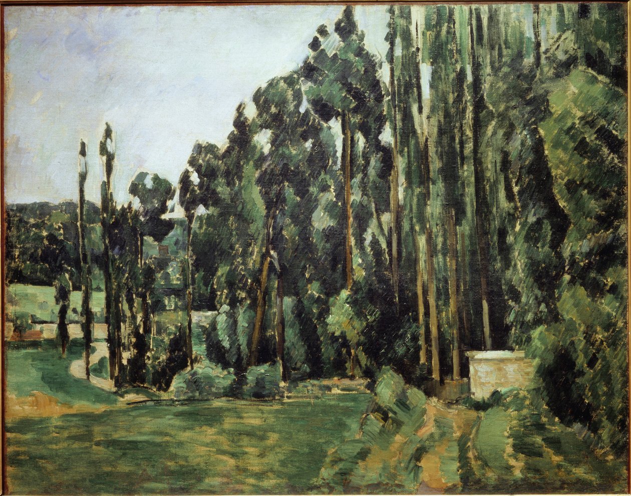 Topoly - olej na plátně od Paul Cézanne