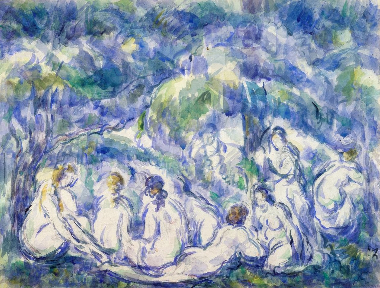 Koupající se od Paul Cézanne