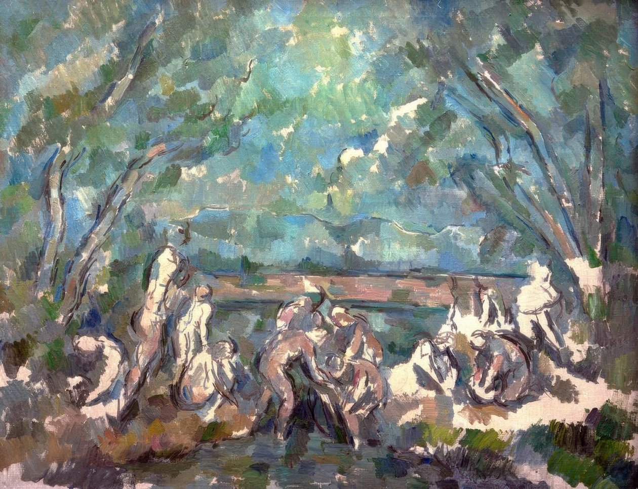 Koupající se od Paul Cézanne