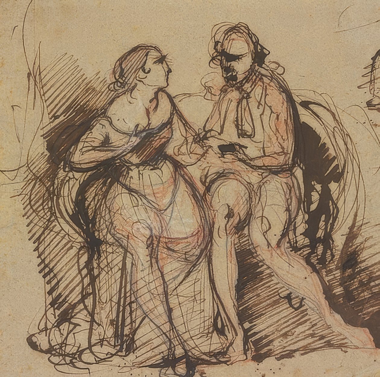 Přestávka míče. (nedatováno) od Paul Cézanne