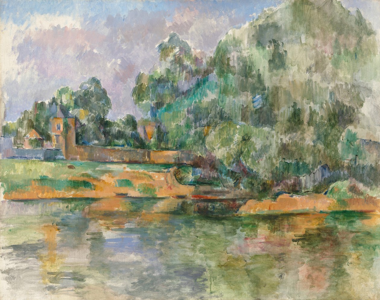 Břehy Seiny v Médanu od Paul Cézanne