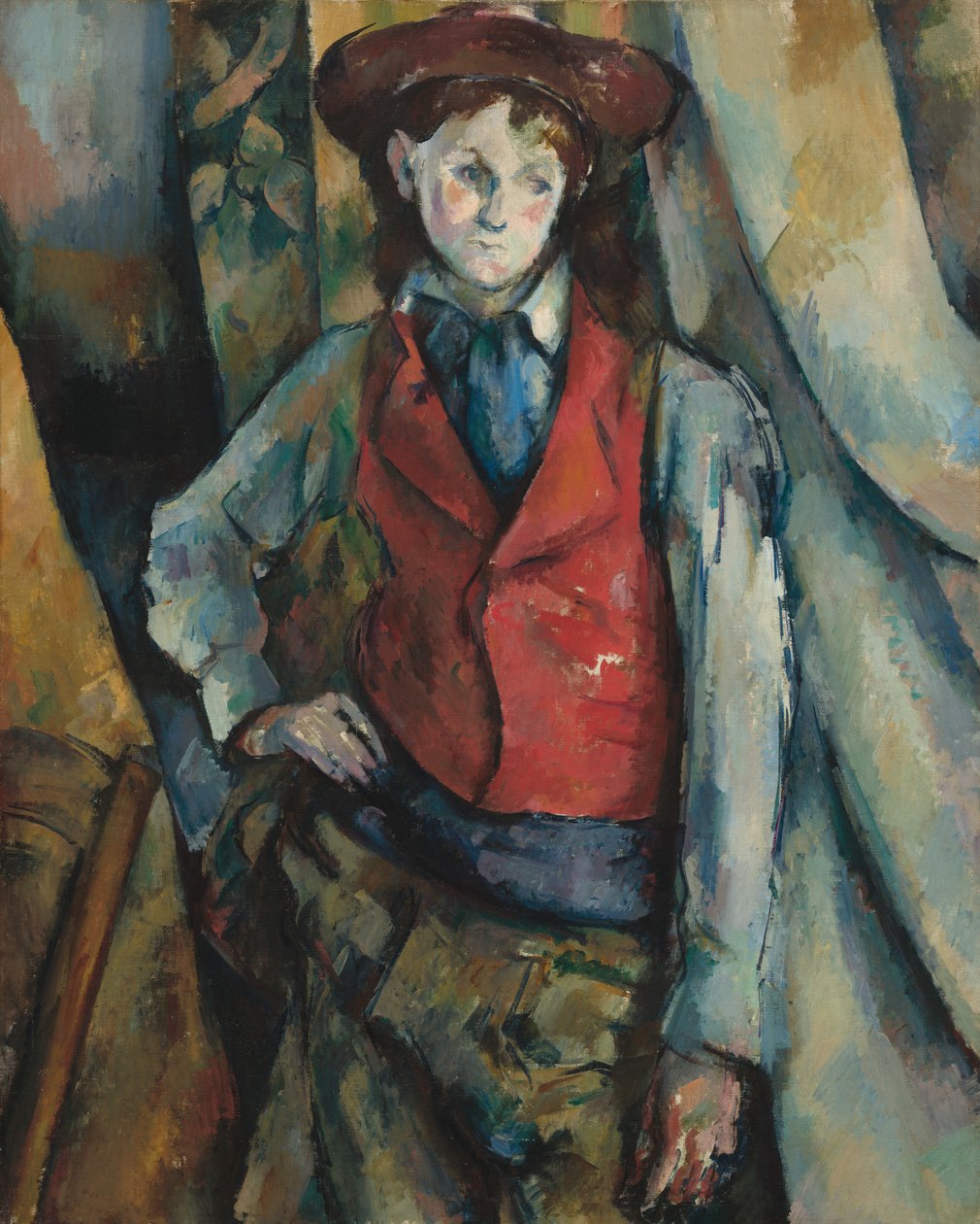 Chlapec v červené vestě, 1888-1890. od Paul Cézanne