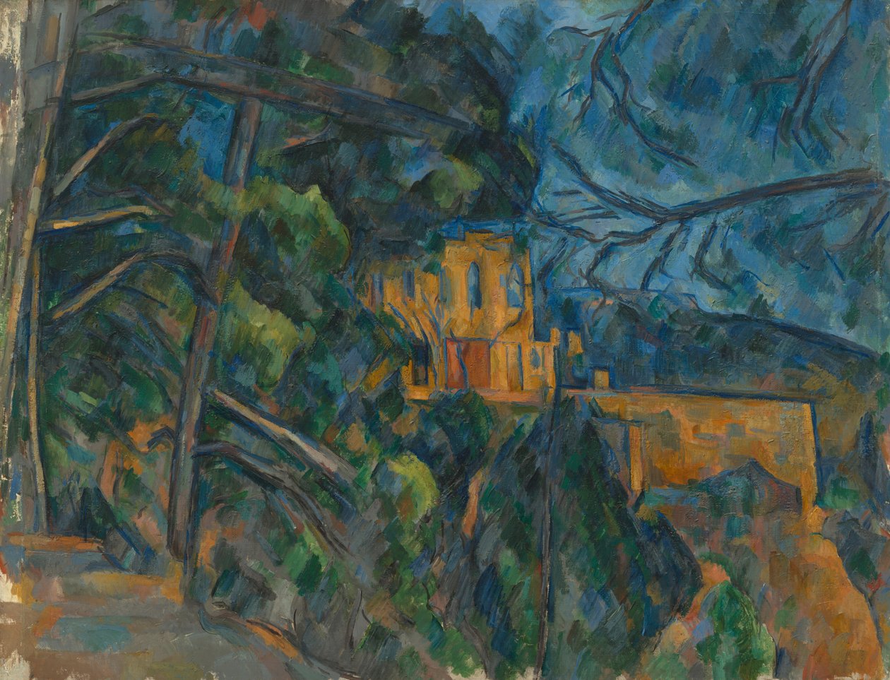 Černý hrad od Paul Cézanne