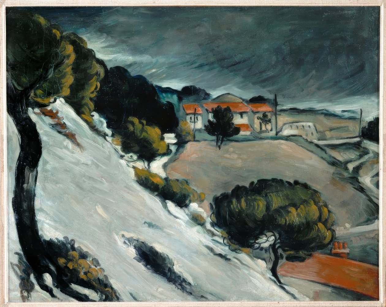 Cézanne, tání sněhu v L’Estaque1870 od Paul Cézanne