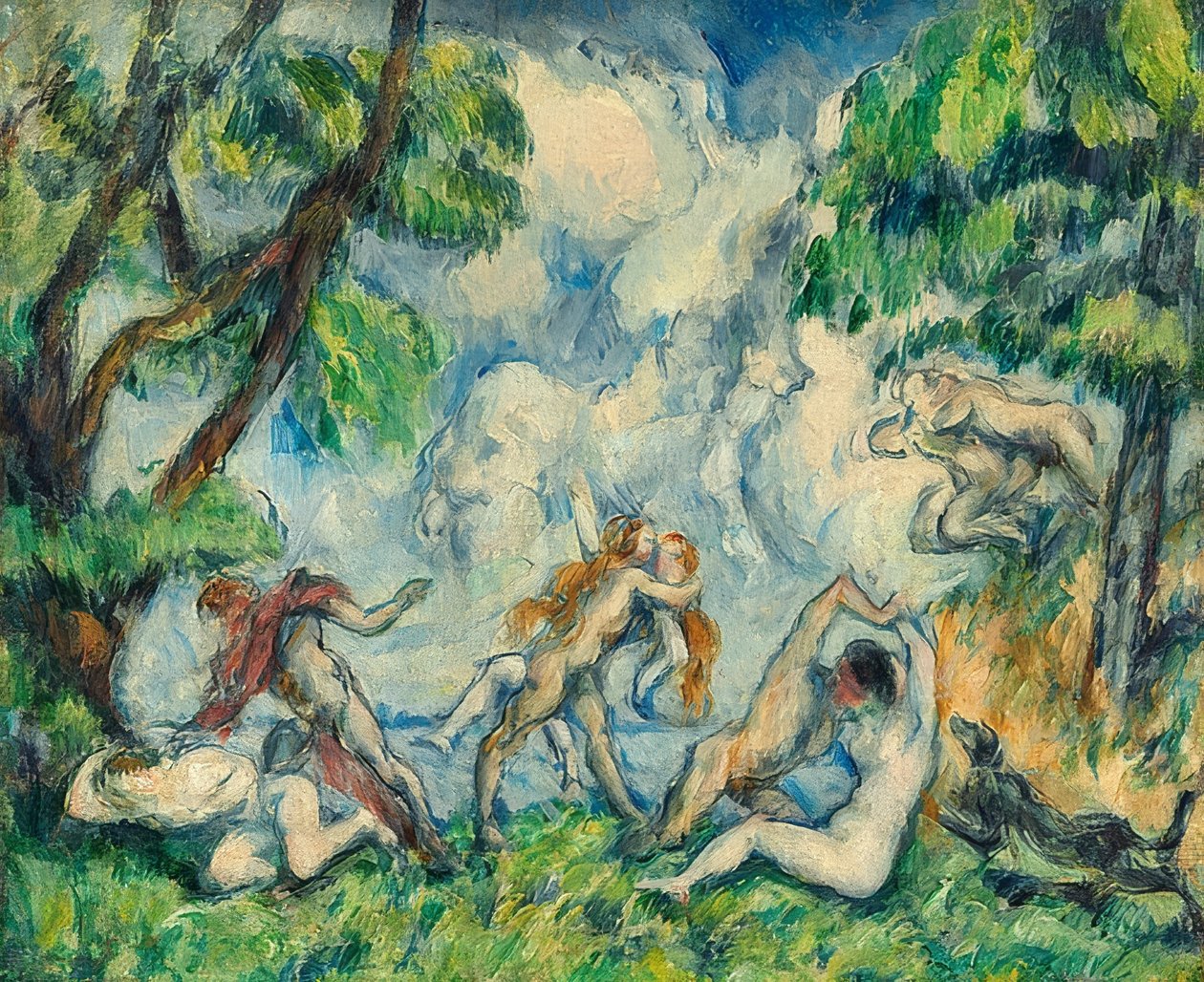Bitva lásky. Asi 1880 od Paul Cézanne