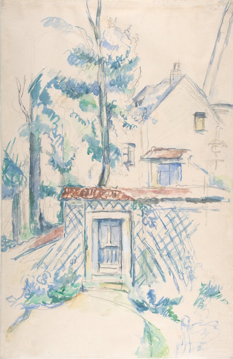 Vchod do zahrady, 1878-1880. od Paul Cézanne