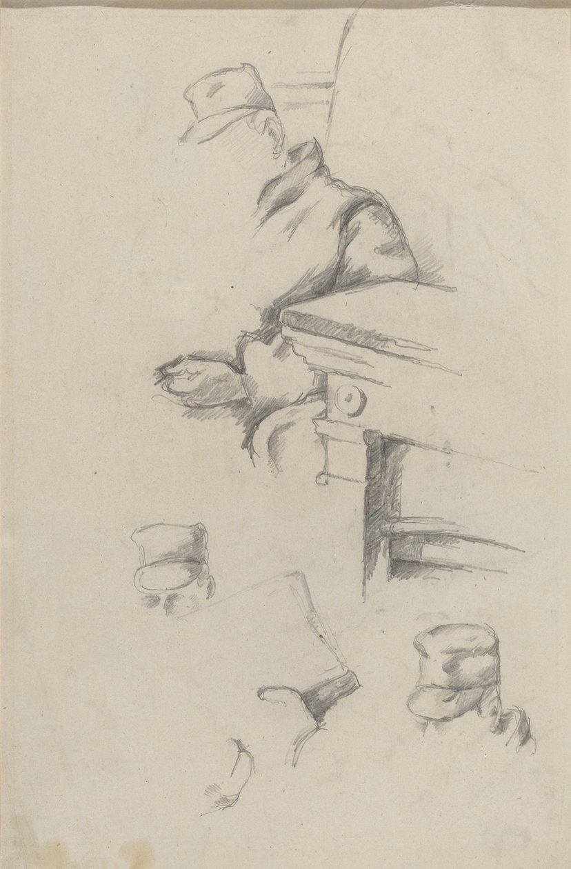 Otec umělce [verso], c. 18651870. od Paul Cézanne