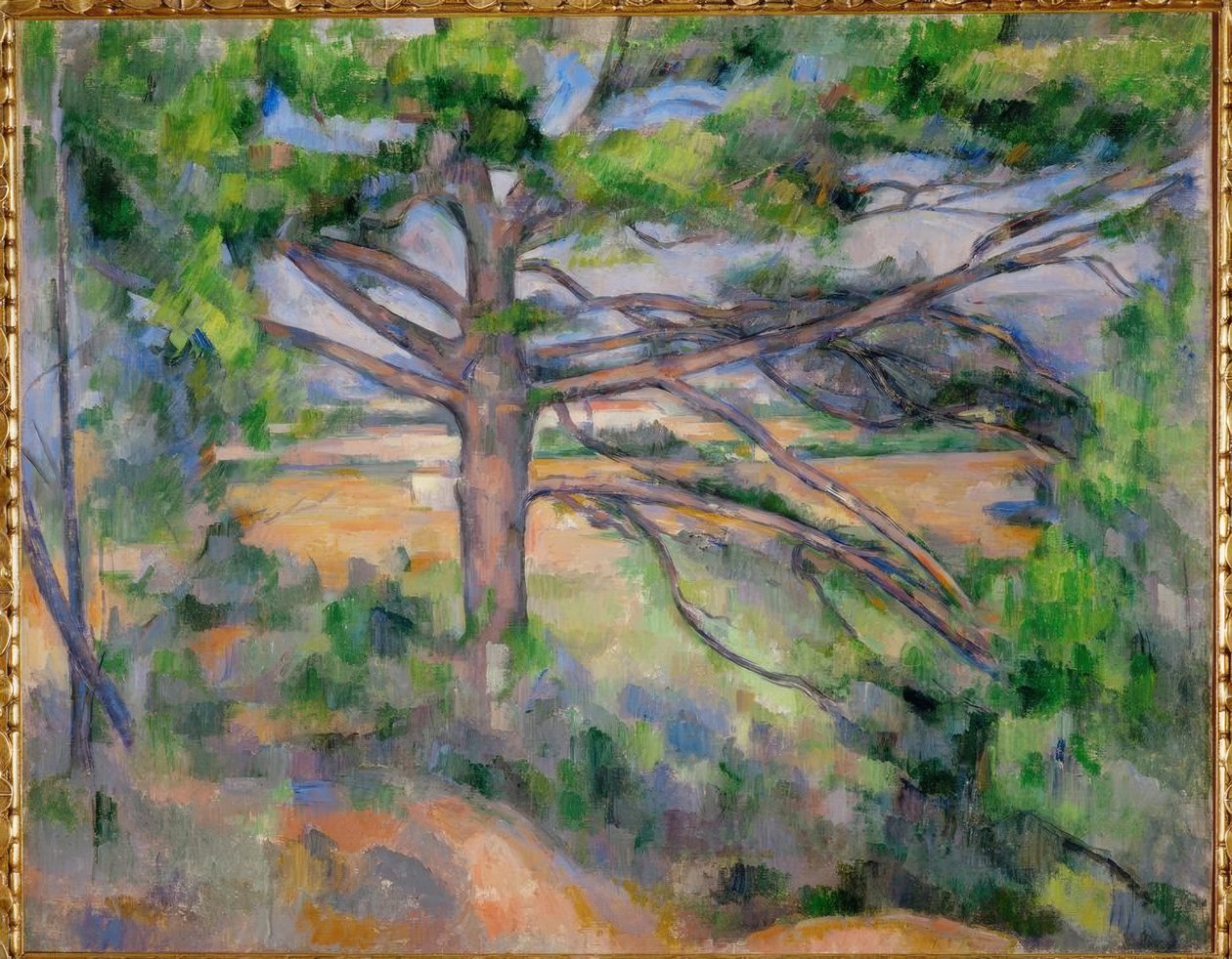Velká borovice a červená země od Paul Cézanne