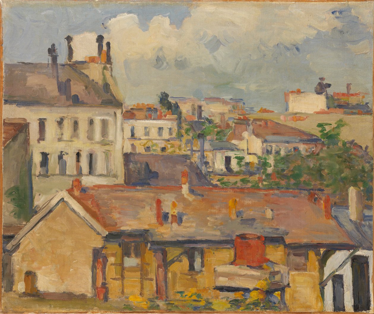 Skupina domů Les Toits, 1876-1877. od Paul Cézanne