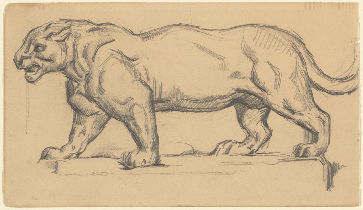 Jaguár. od Paul Cézanne