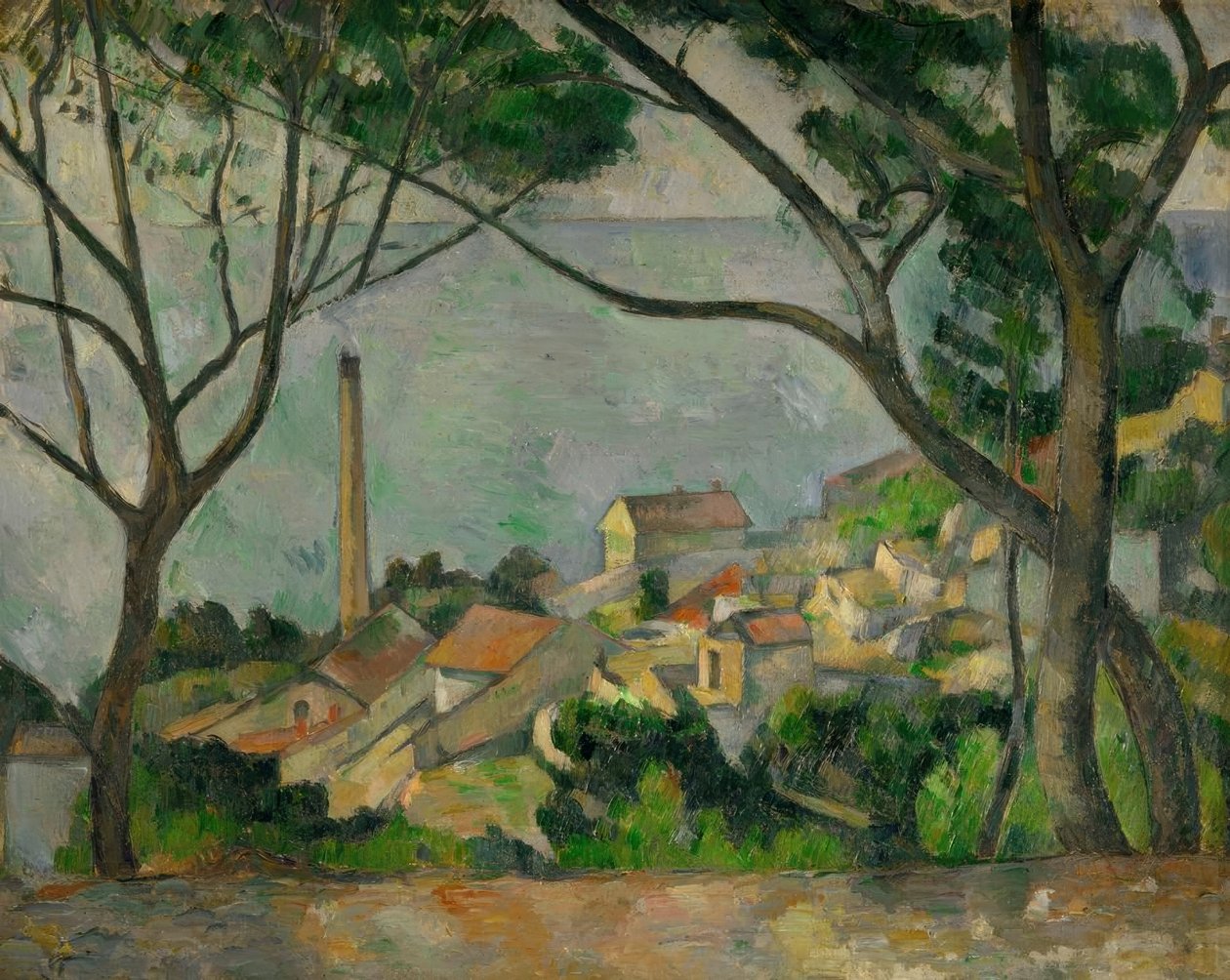 Moře v Estaque od Paul Cézanne