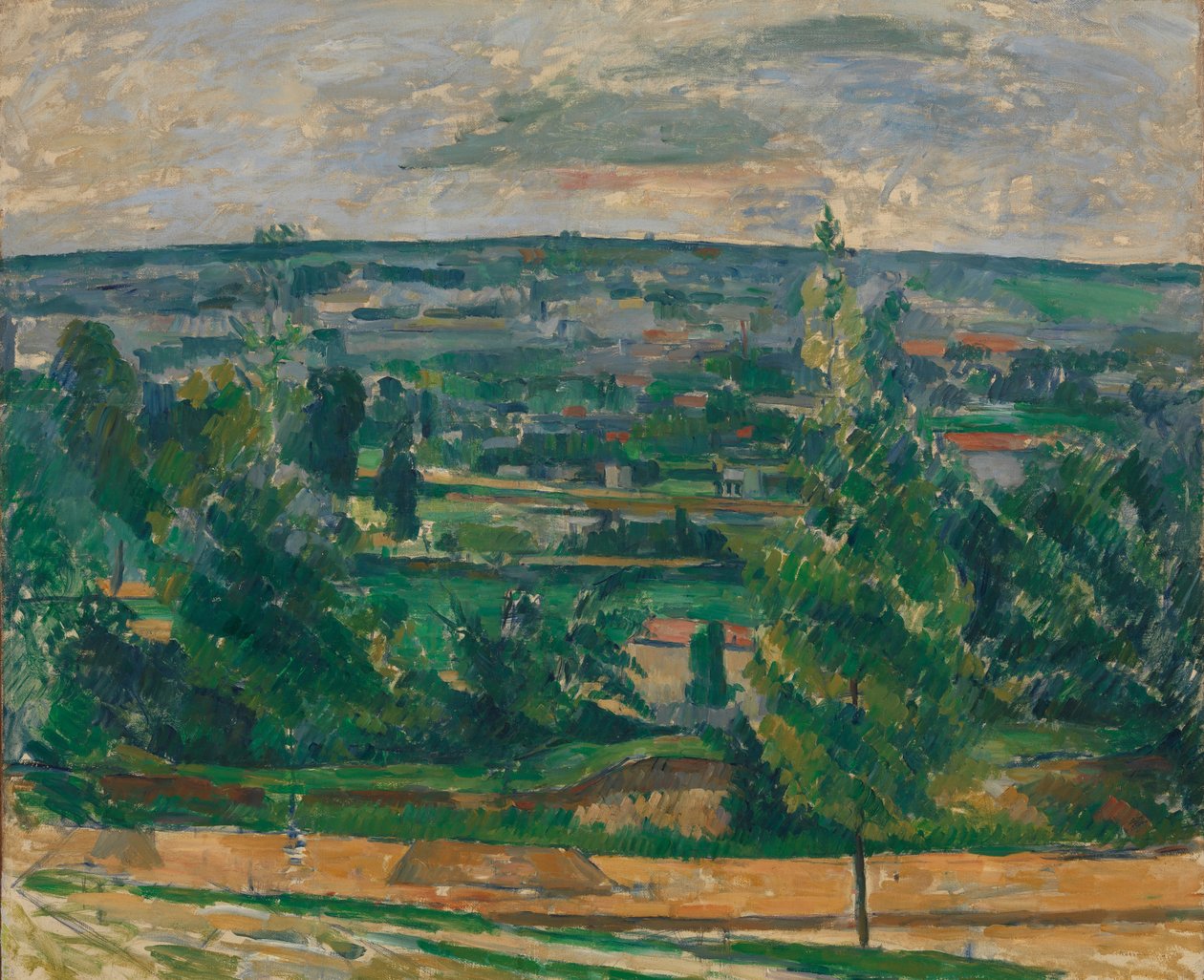 Krajina u Melunu, kolem roku 1879 (olej na plátně) od Paul Cézanne