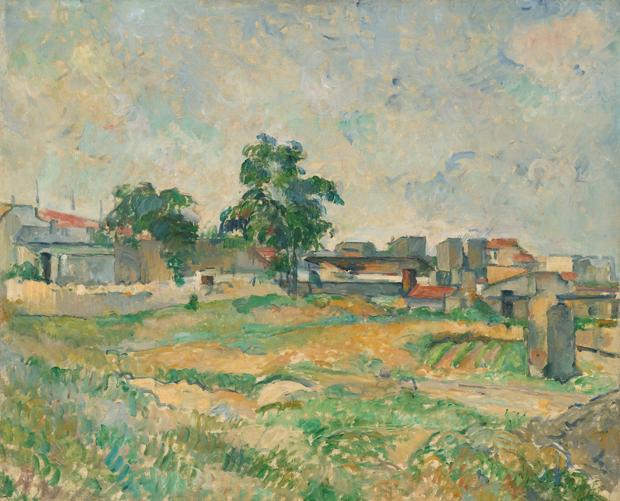 Krajina poblíž Paříže od Paul Cézanne