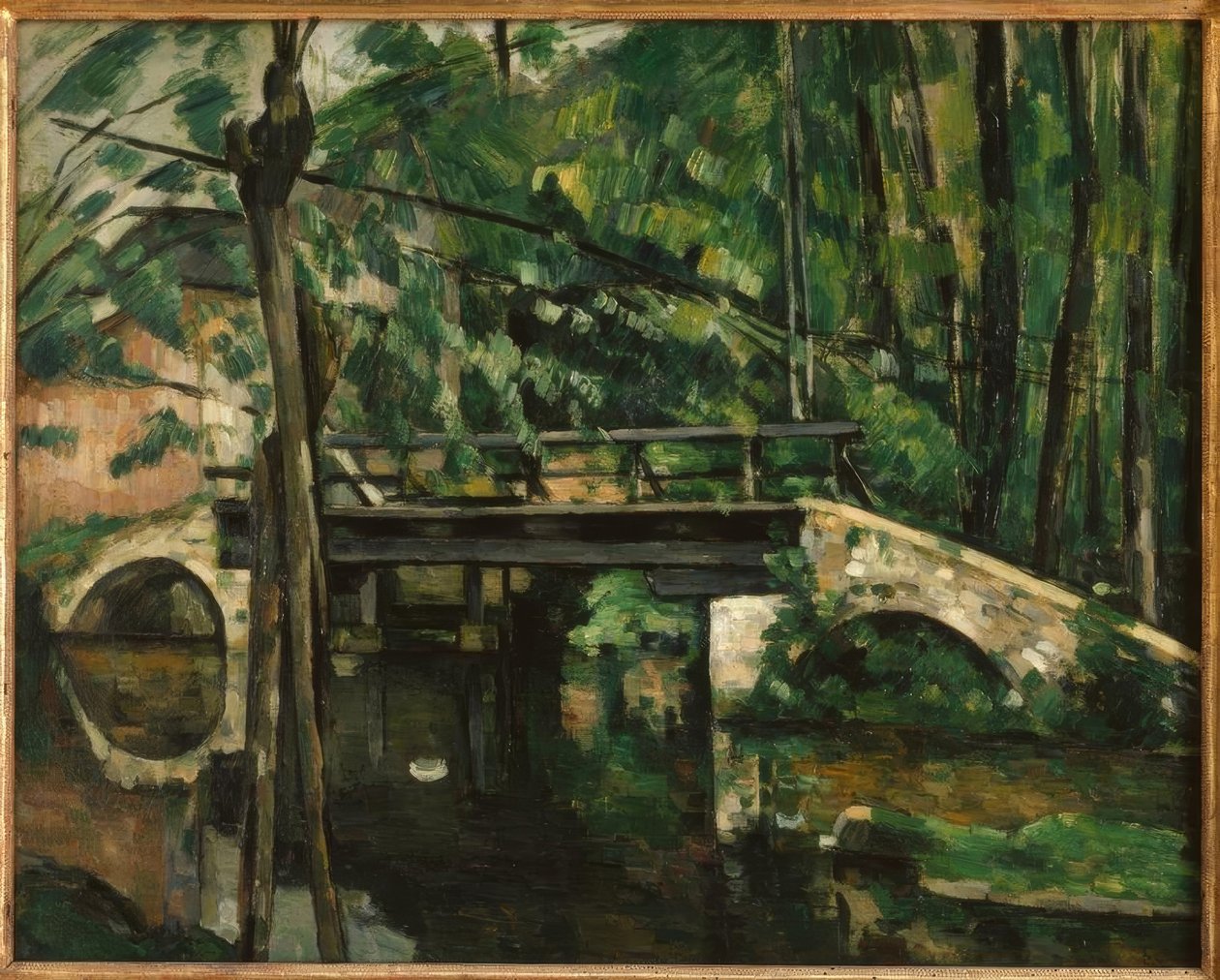 Most Maincy poblíž Melunu od Paul Cézanne