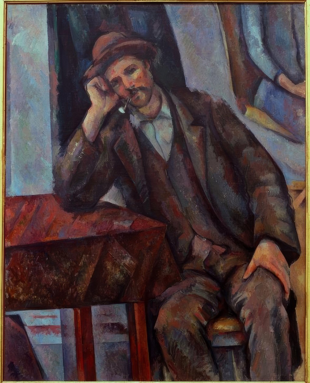 Muž s dýmkou od Paul Cézanne