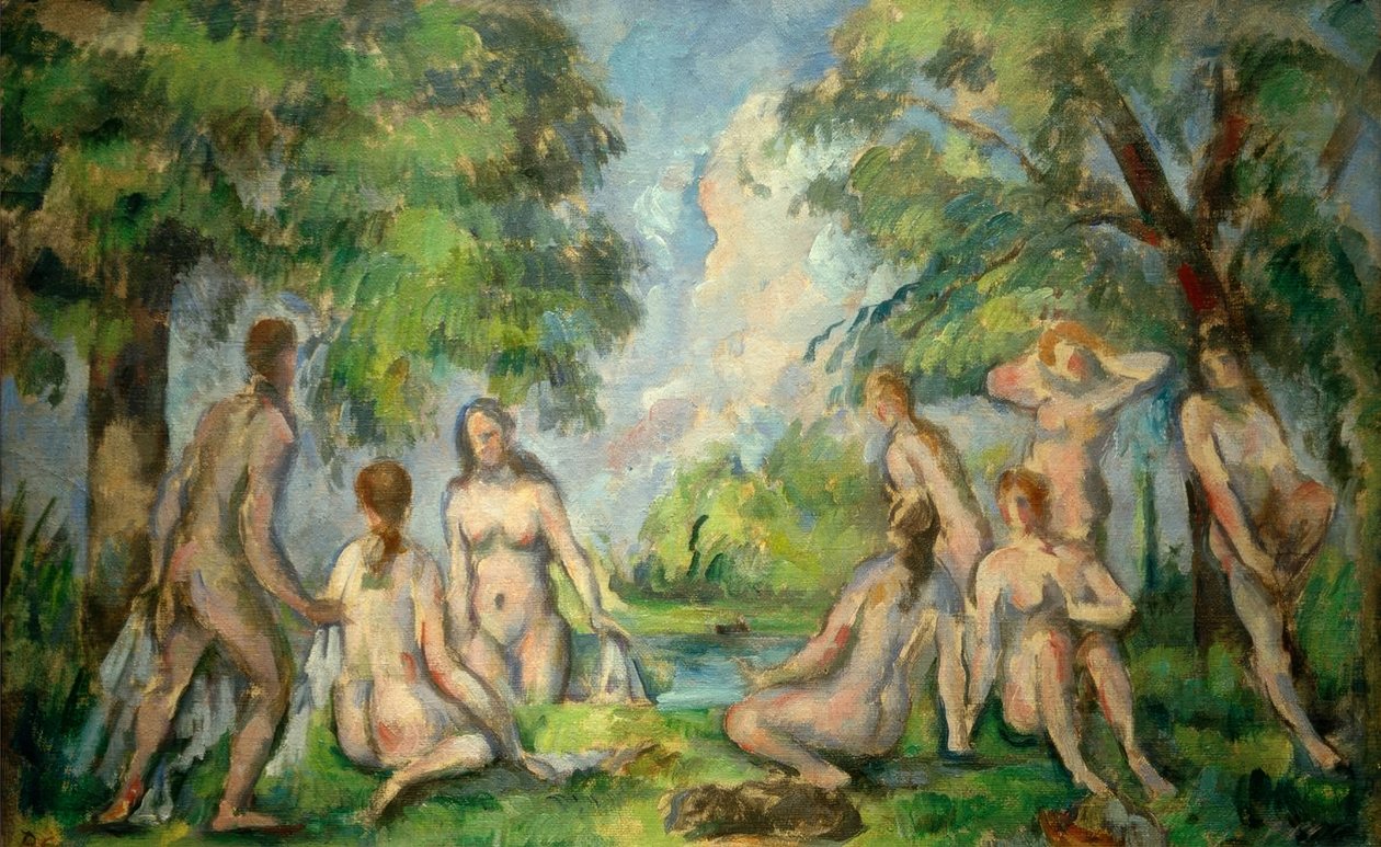 P.Cézanne, Badende od Paul Cézanne