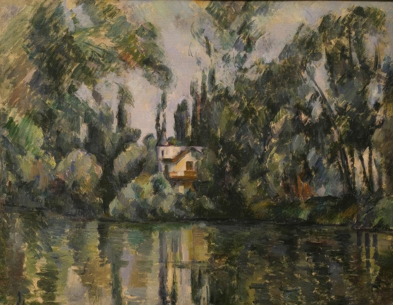 P.Cézanne, Dům na břehu Marny od Paul Cézanne