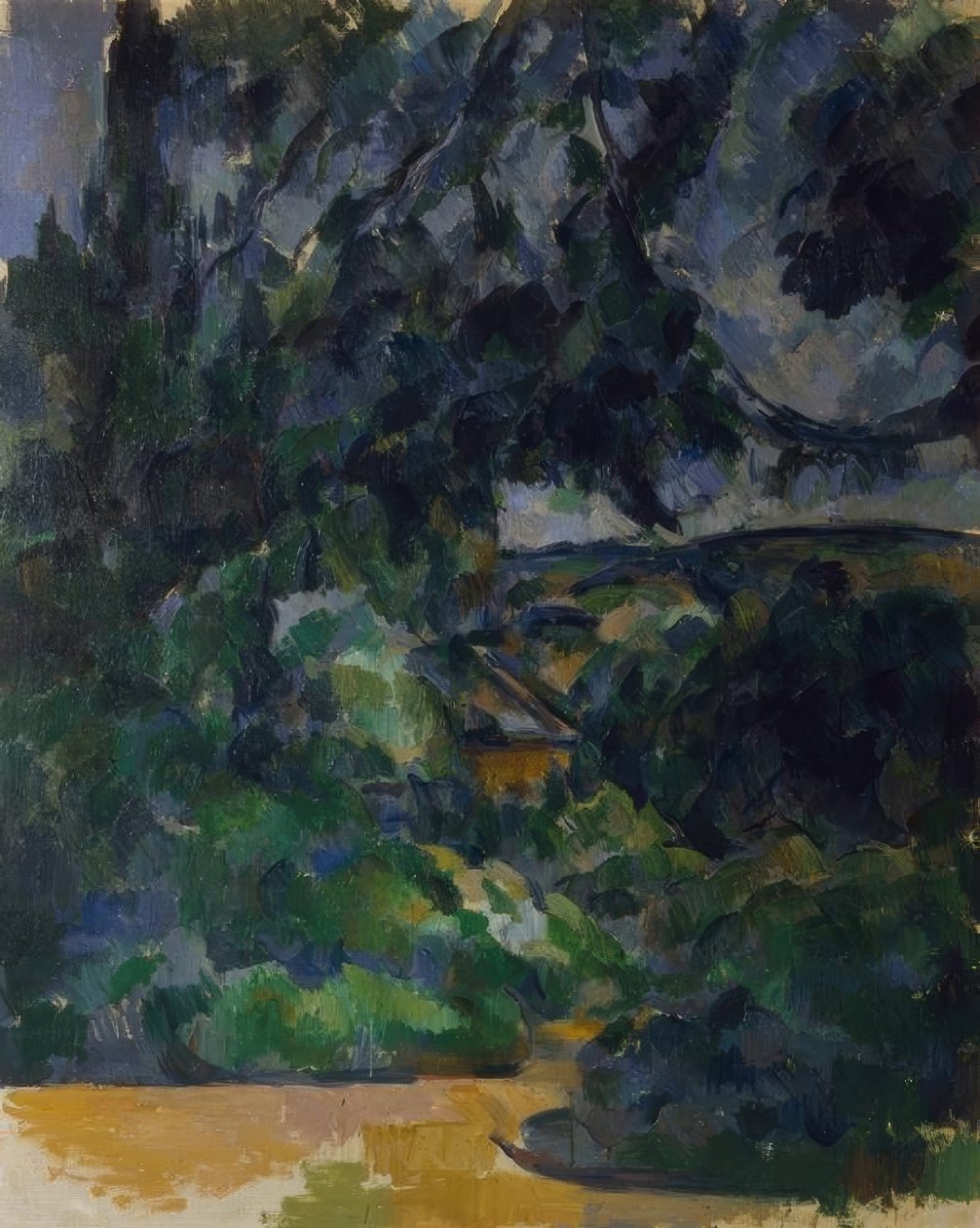 Modrá krajina od Paul Cézanne