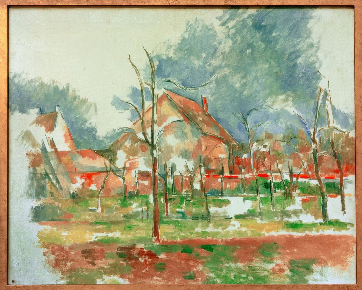 Zimní krajina - Giverny od Paul Cézanne