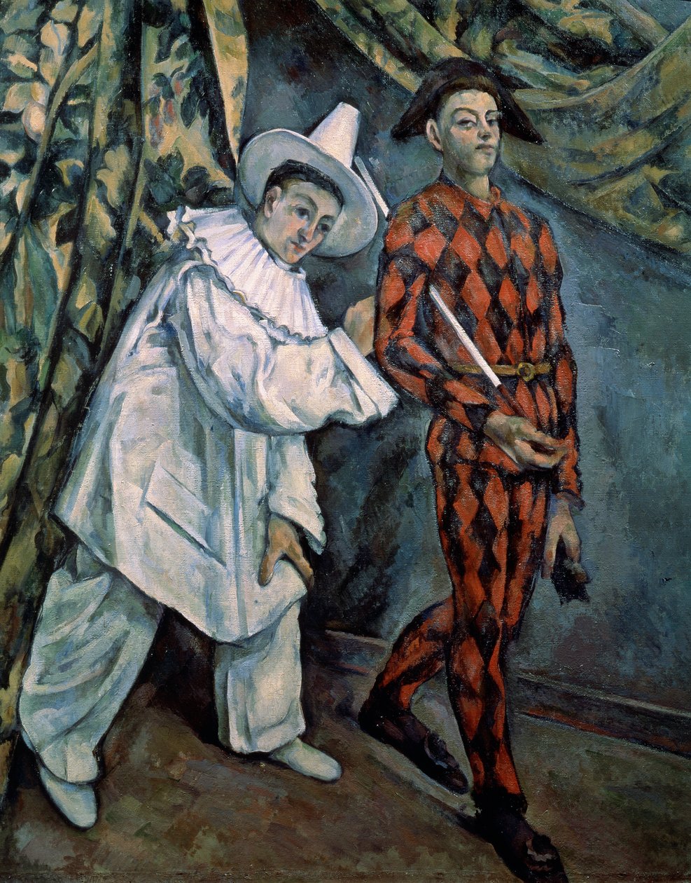 Pierrot a Harlekýn Mardi-Gras, c1888. od Paul Cézanne