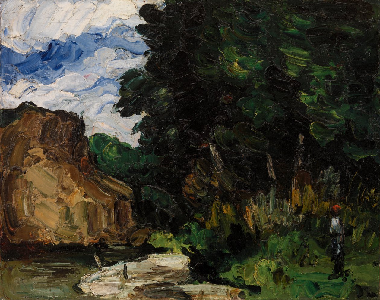Ohyb řeky od Paul Cézanne