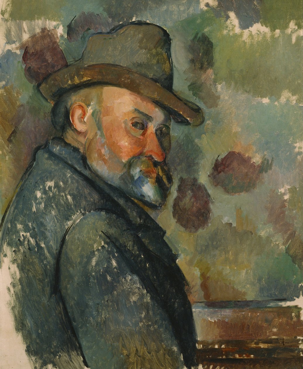 Autoportrét v klobouku od Paul Cézanne
