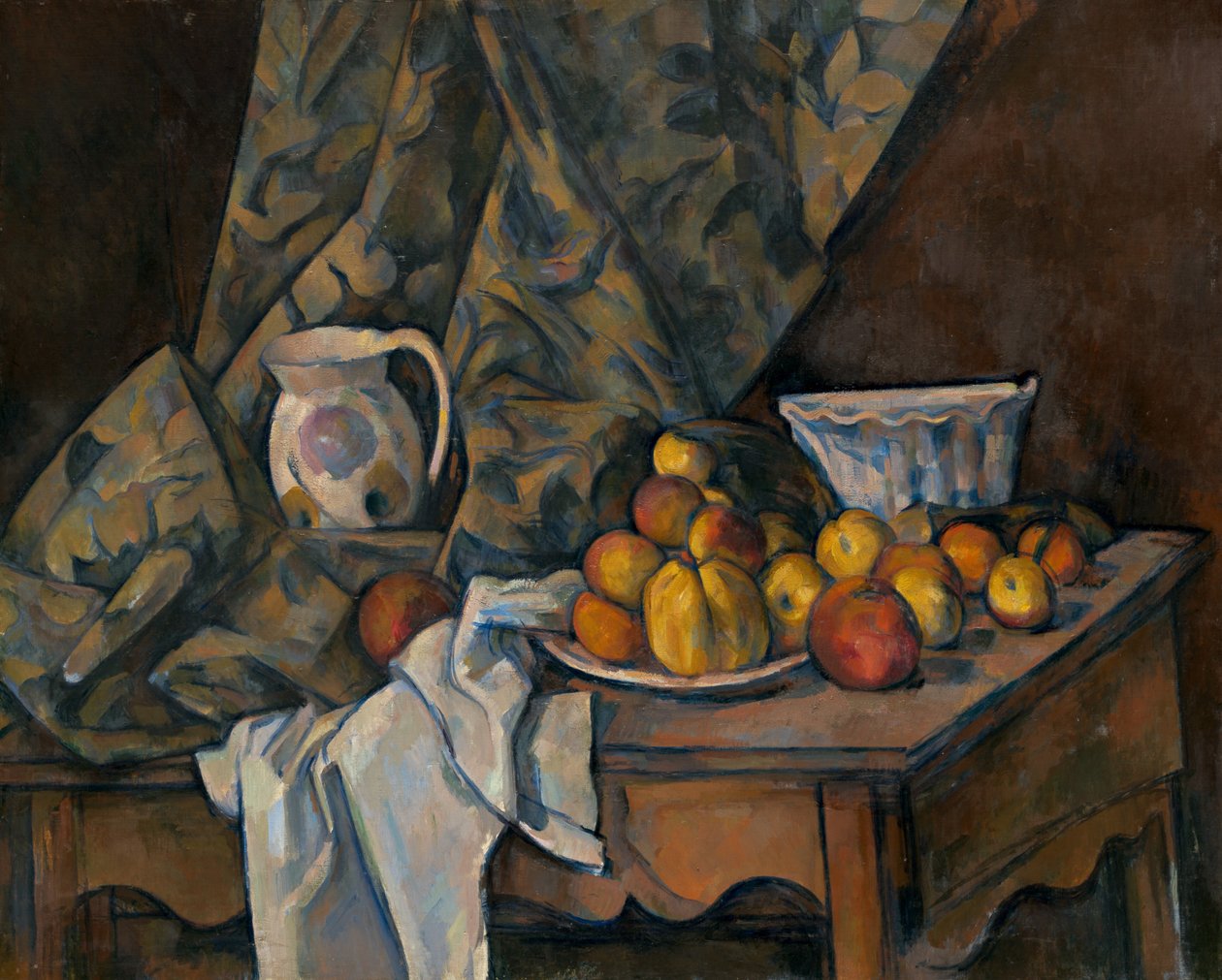 Zátiší s jablky a broskvemi od Paul Cézanne