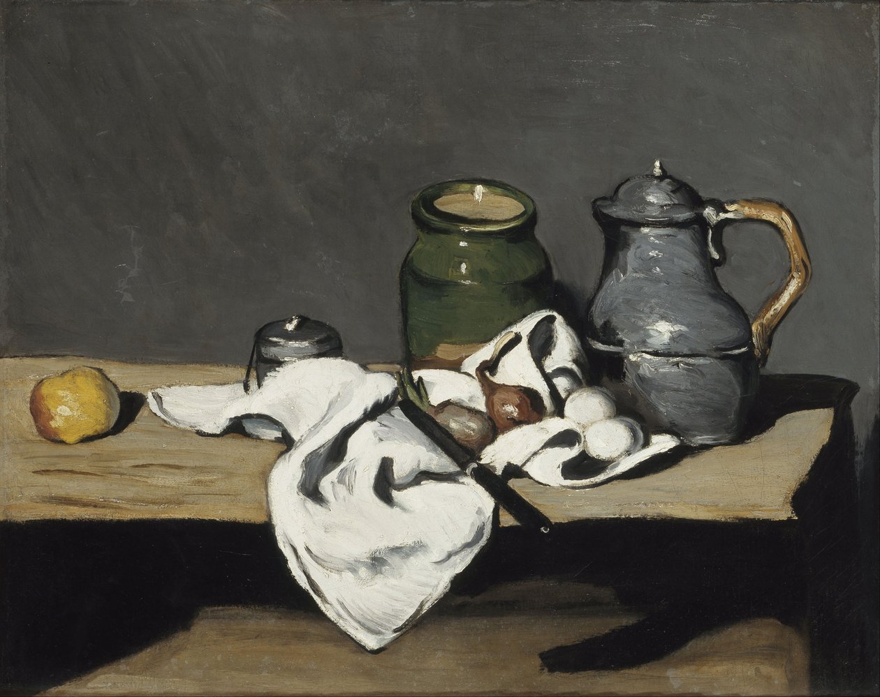 Zátiší s kotlíkem od Paul Cézanne