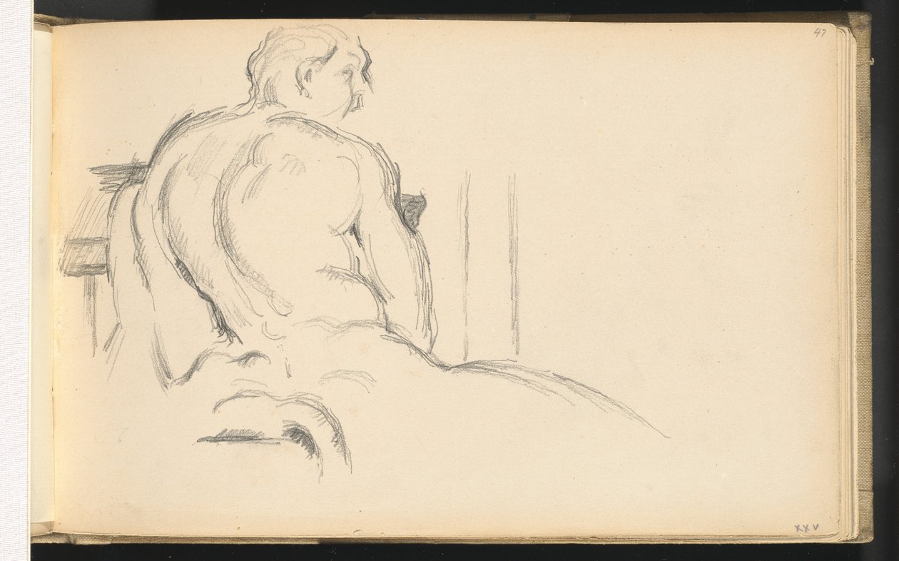 Studie Pugetova "Herkula odpočívajícího" od Paul Cézanne