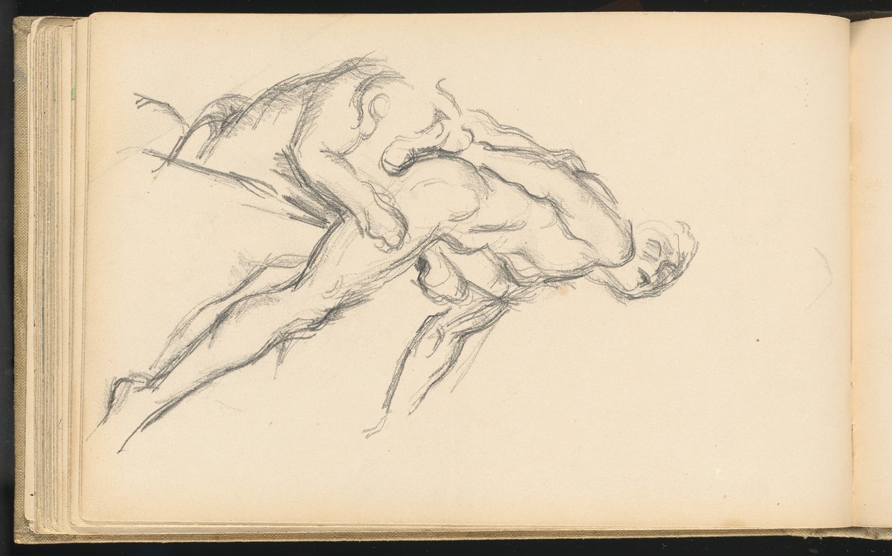 Studie Pugetova "Milo of Crotona" od Paul Cézanne
