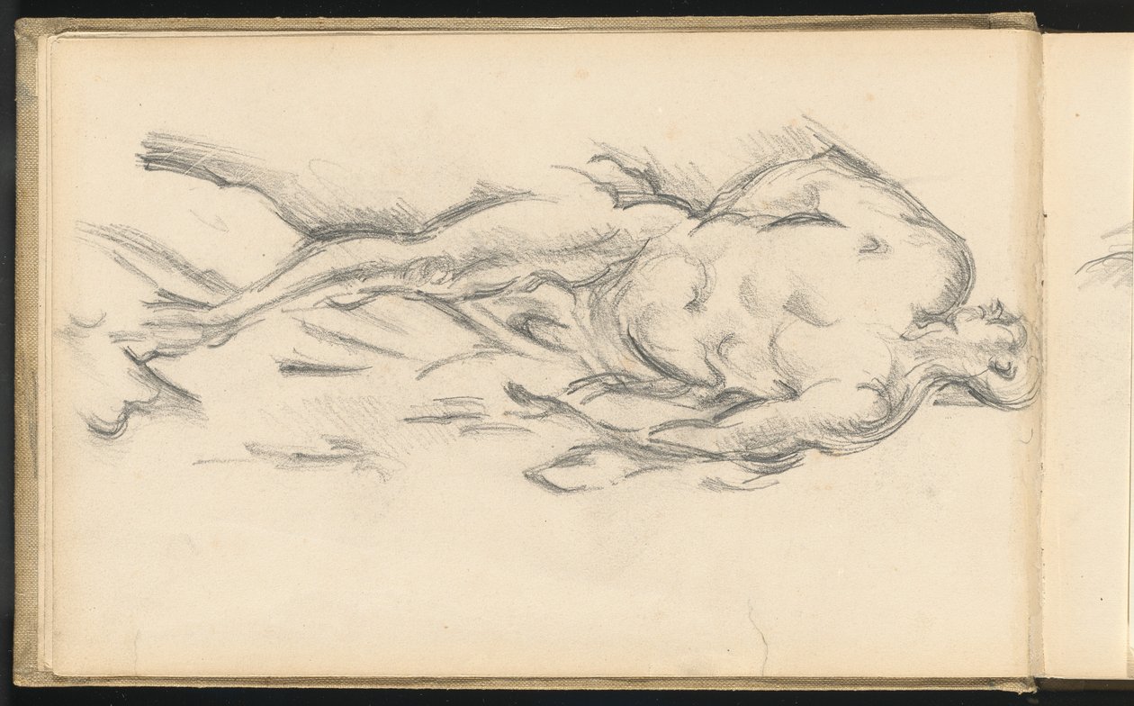 Studie Pugetova "Milo of Crotona" od Paul Cézanne