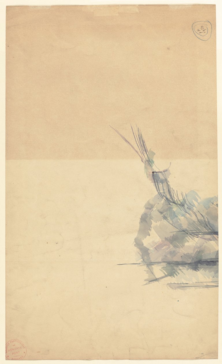 Studie skály [verso] od Paul Cézanne