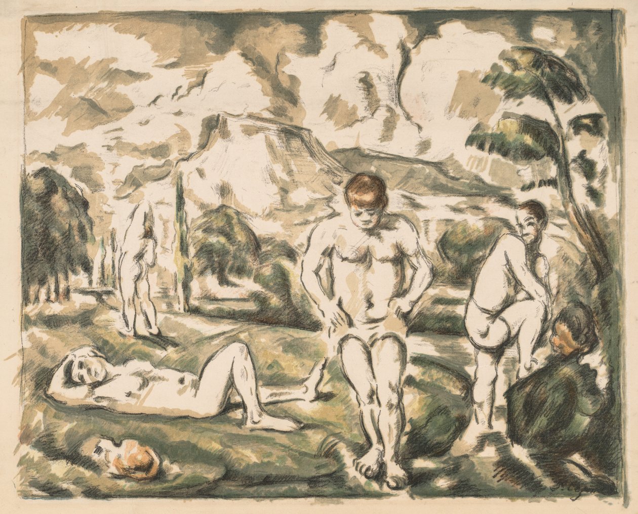 The Bathers. od Paul Cézanne