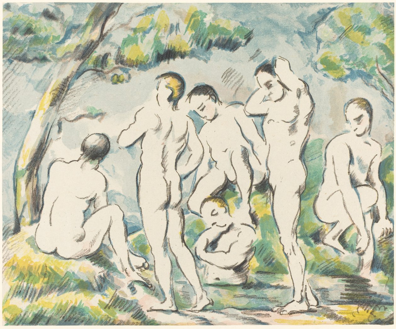 The Bathers Small Tale, 1897. od Paul Cézanne