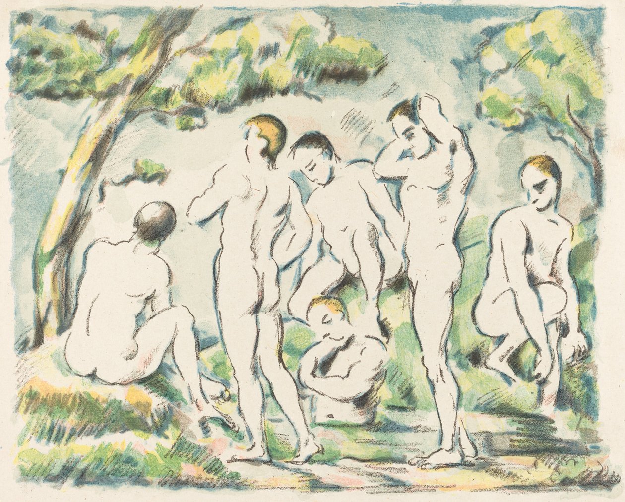 The Bathers Small Tale, 1897. od Paul Cézanne