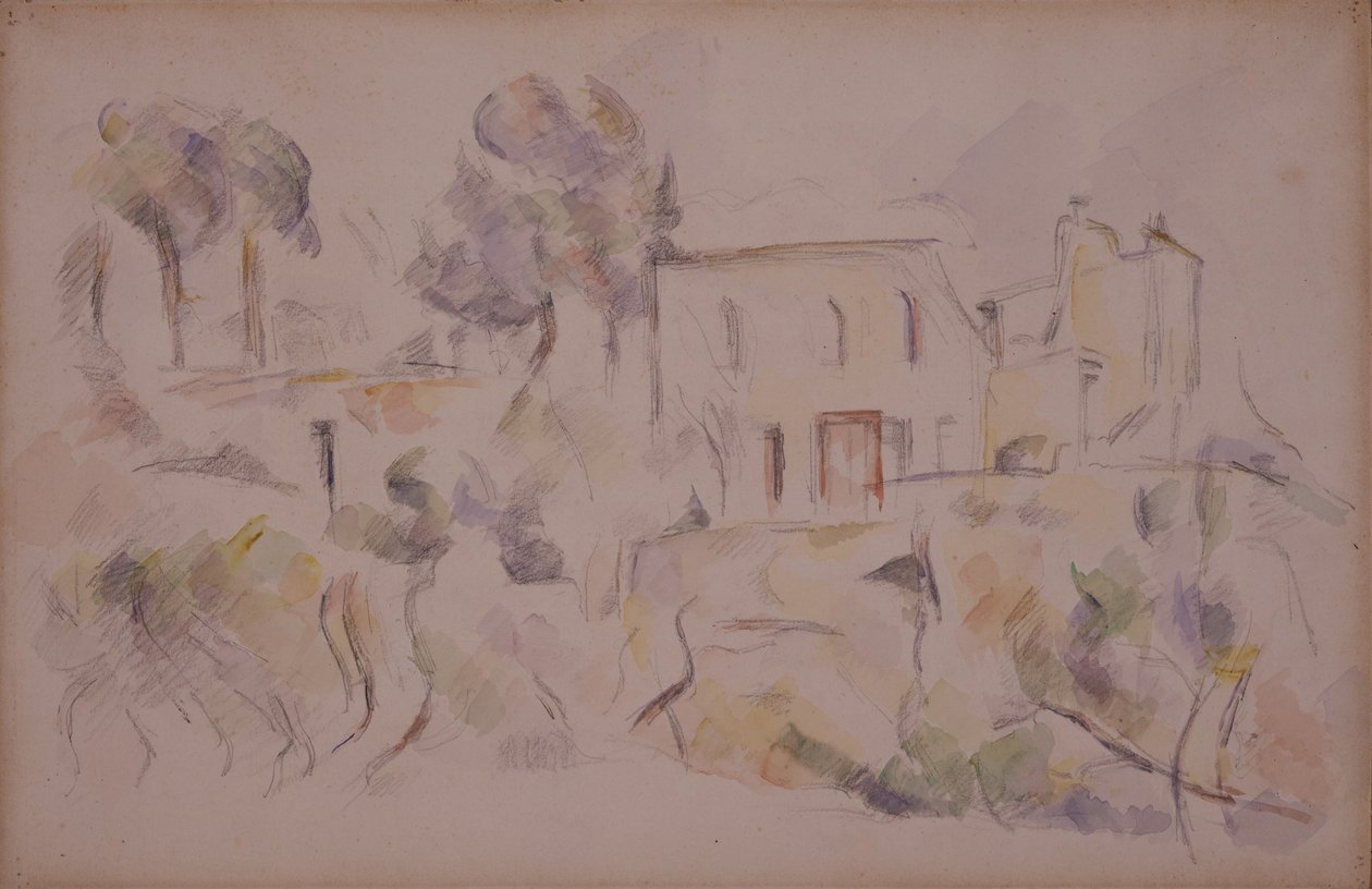 The Coach House (Kůlna v Château Noir) od Paul Cézanne