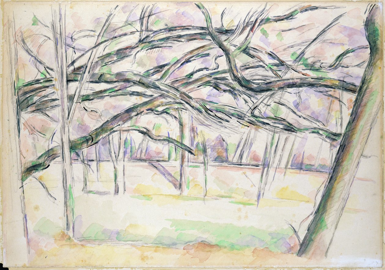 Orchard, kolem roku 1895 od Paul Cézanne