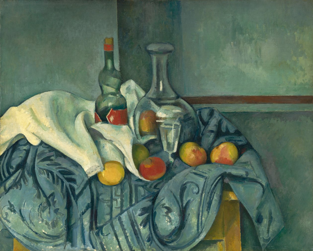 Láhev máty peprné od Paul Cézanne