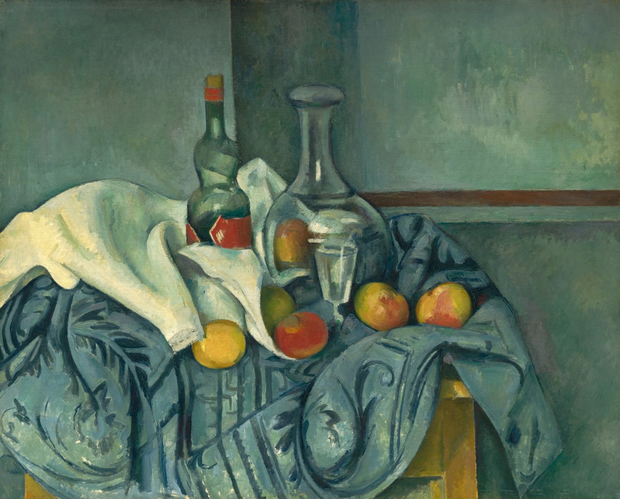 Láhev máty peprné, 18931895. od Paul Cézanne