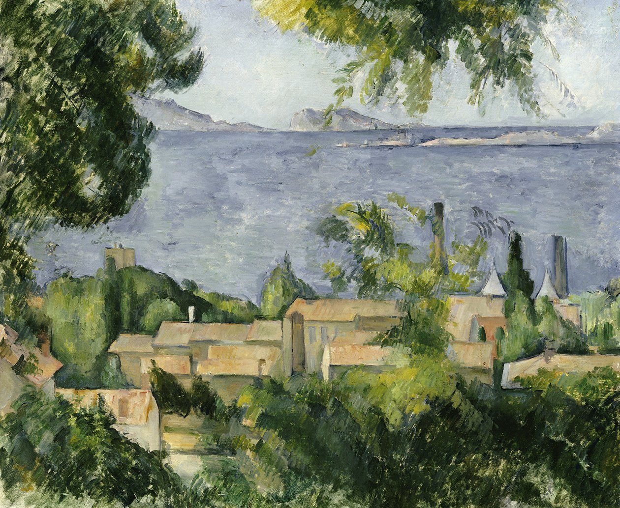 The Rooftops of l"Estaque, 1883-85 od Paul Cézanne