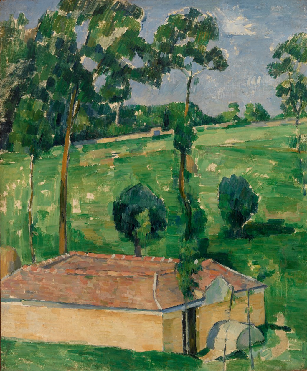 The Spring House, c.1879 (olej na plátně) od Paul Cézanne