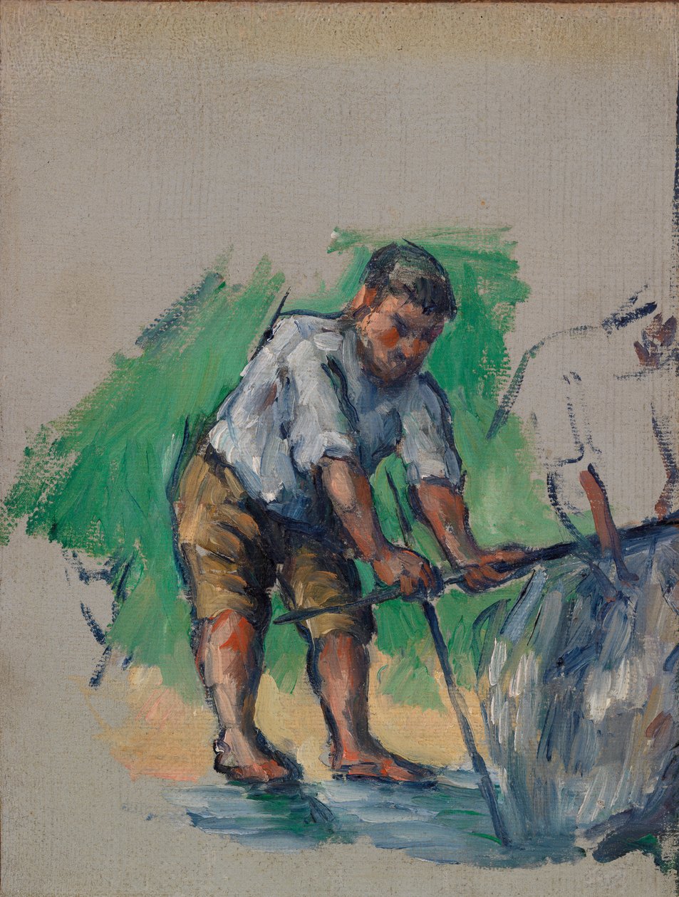 Vrták studní (Le Foreur) od Paul Cézanne