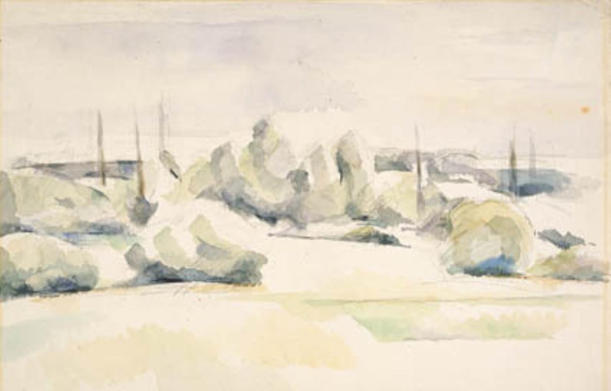 Břehy řeky (Les Berges) od Paul Cézanne