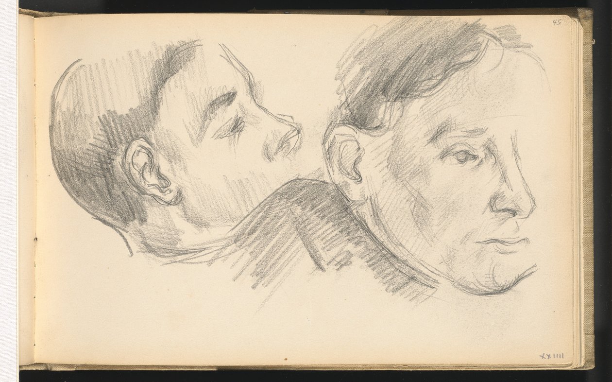 Dvě hlavy, 18901896. od Paul Cézanne