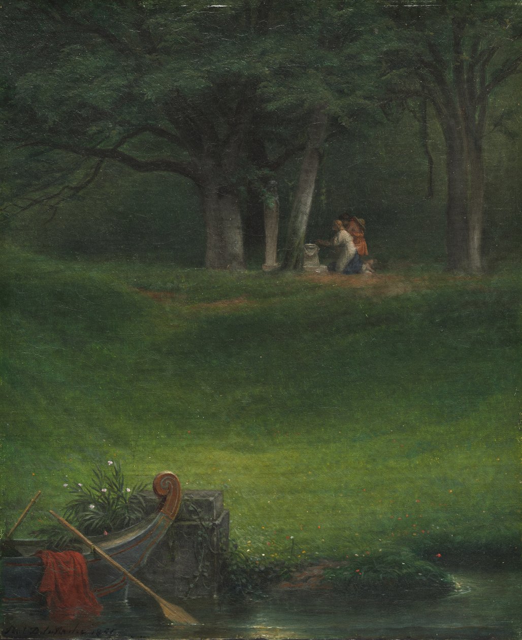 Obětování bohu Pan, 1855. od Paul Delaroche