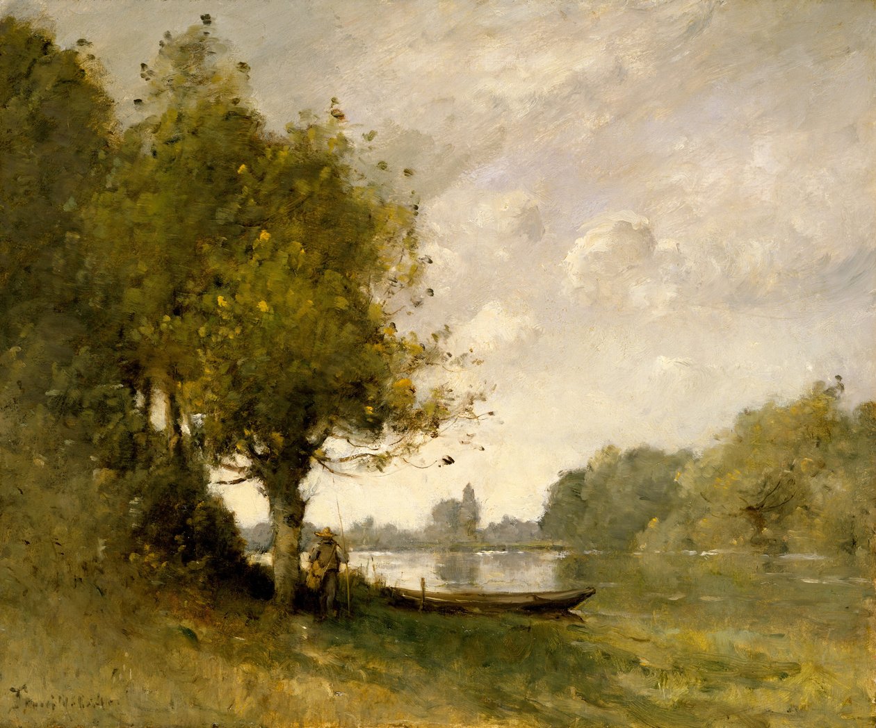 Rybník poblíž Nangis, 1880-95. od Paul Desire Trouillebert