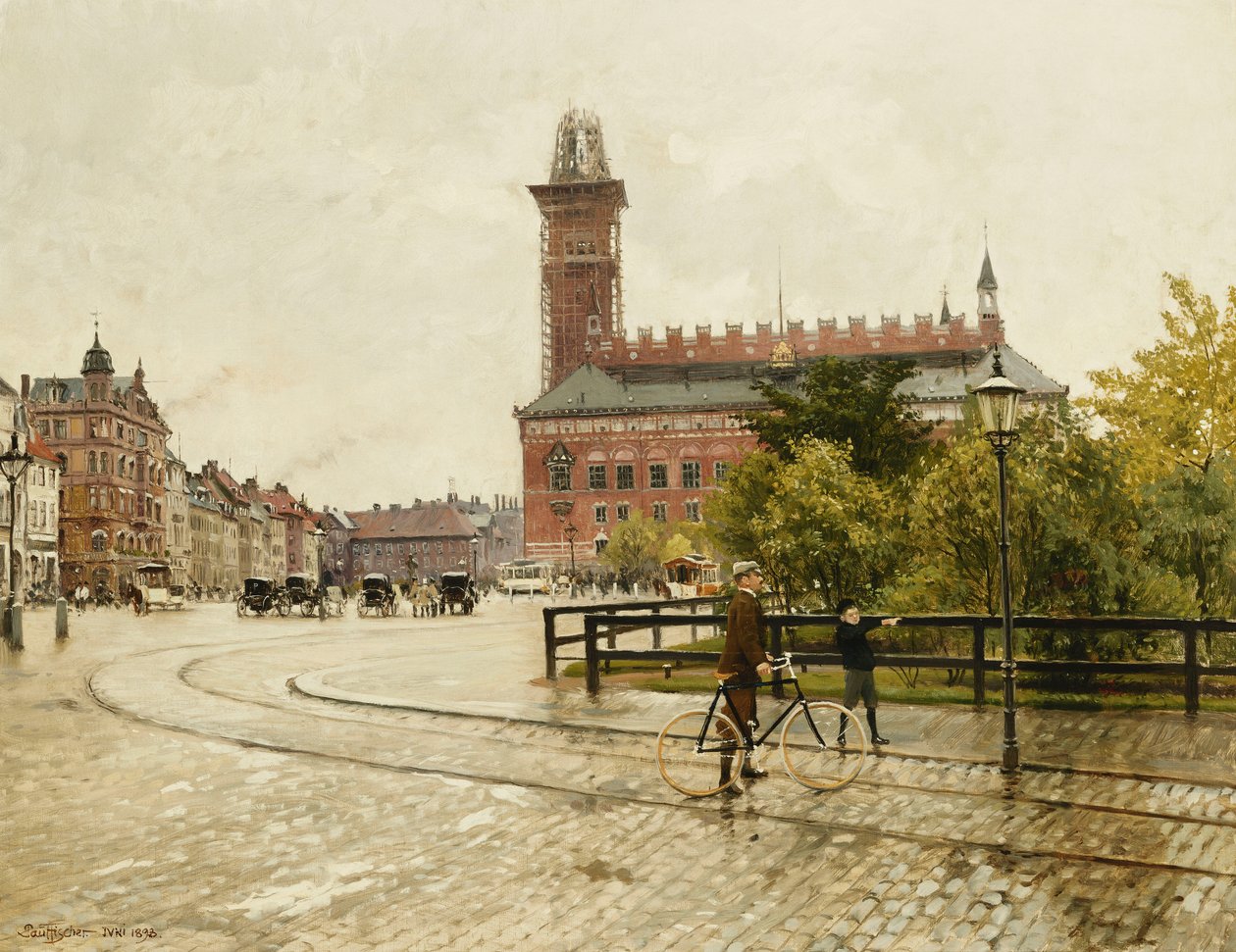 Raadhuspladsen, Kodaň, 1893 od Paul Fischer